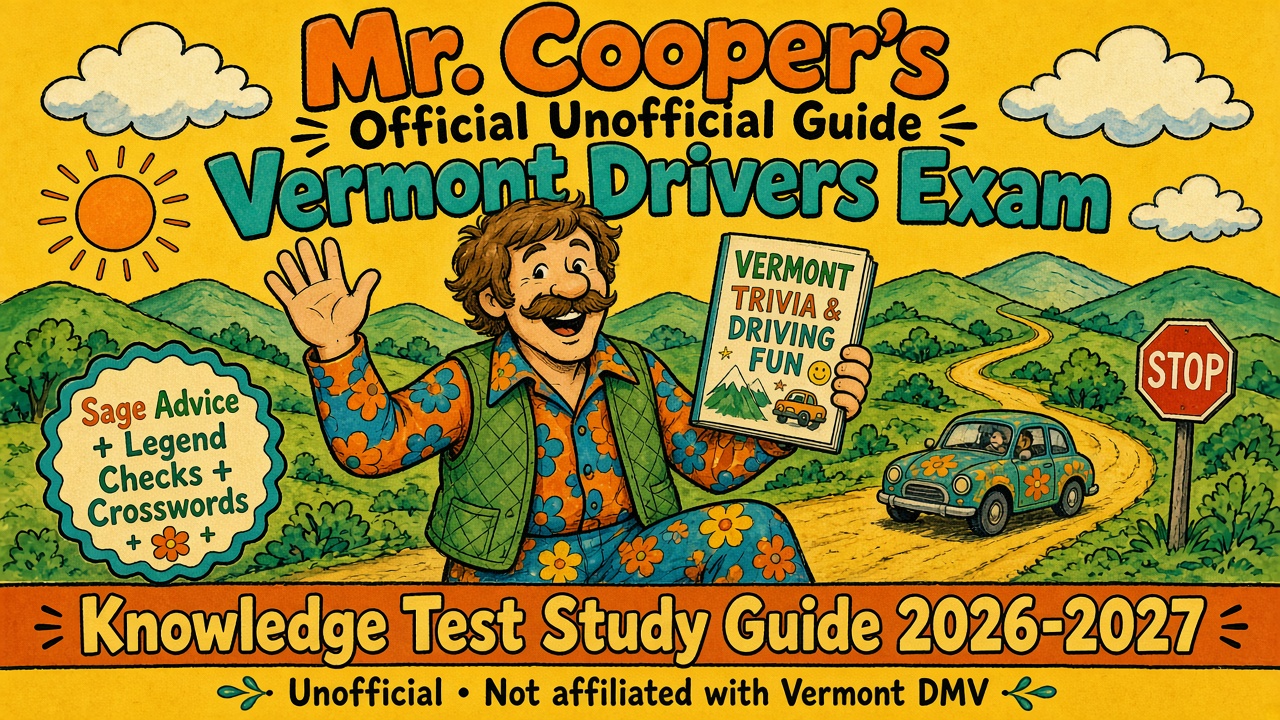 Vermont drivers exam study guide cover